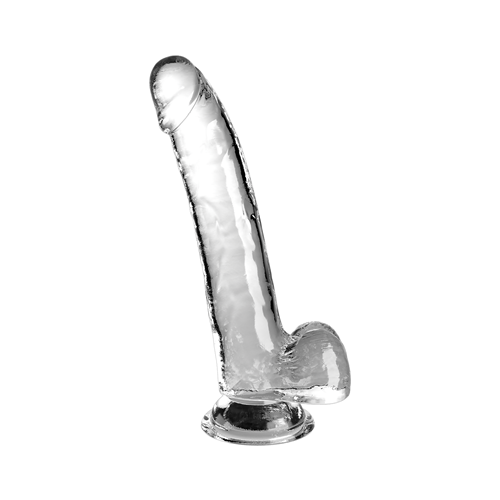 King Cock Clear - Dildo met ballen - 24 cm